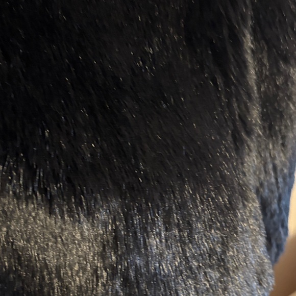 J Brand Black Faux Fur Bomber Jacket - Picture 8 of 16